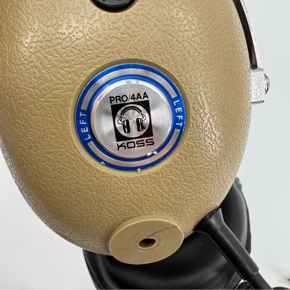 Vintage Koss Pro/4AA Studio Quality Stereo Headphones Green Headband Over Ear - Picture 2 of 6